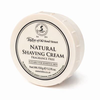 TAYLOR OF OLD BOND STREET Natural Shaving Soap Fragrance Free 150 gr